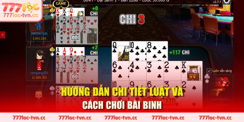 Hướng dẫn chi tiết luật và cách chơi bài binh